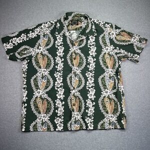 Hawaiian Reserve Collection 2XL Shirt 100% Rayon Made in Hawaii Surf Boards